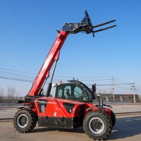 Chariot télescopique tout-terrain robuste 5T 10M TR1050 4x4 avec direction crabée et cabine ROPS FOPS