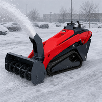 Accessoires personnalisés pour chargeuses compactes fabriqués en usine : balayeuse, décompacteur à froid, chasse-neige pour travaux routiers