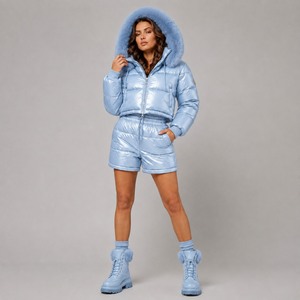 Veste d'hiver populaire de luxe 2026 Canada Europe avec rembourrage en duvet d'oie et capuche en fourrure pour hommes et femmes - Product Image 3