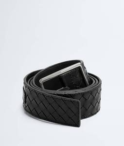 Cinturón de Cuero Genuino Bottega BV para Hombre, Estilo Formal y de Negocios, Lujoso, Tejido Intreccio, con Hebilla de Pin, para Traje, Estilo Veneta - Product Image 5