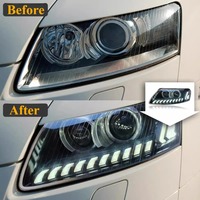 Feux avant HETOP A6 S6 2005-2011, mise à niveau LED DRL, feux de jour, phare automatique, accessoires de voiture modifiés pour Audi