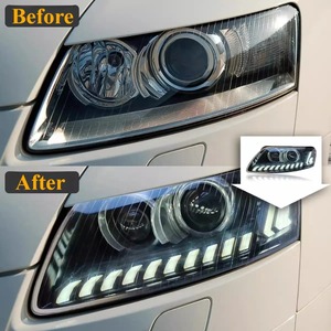 Faro HETOP <span class=keywords><strong>A6</strong></span> S6 2005-2011 Aggiornamento LED DRL Gruppo Luci Diurne Lampada Frontale Auto Accessori Modificati per Audi - Product Image 2
