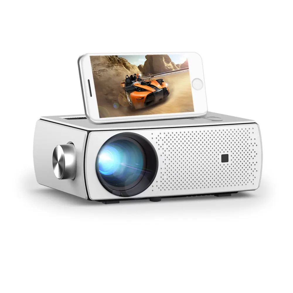 Byintek K18 3D Hologram projektör LED LCD film 1080P Video akıllı taşınabilir telefon projektörü (40USD ekstra Android için)