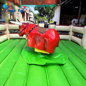 Gioco di sport a noleggio commerciale sfida macchina da equitazione toro gonfiabile folle rodeo bull ride - Product Image 1