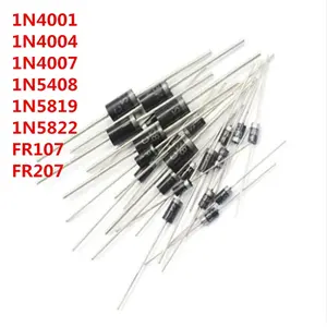 100PCS 1N4001 1N4004 1N4007 1N5408 1N5819 1N5822 FR107 FR207 DO-41 Rectifier Diode