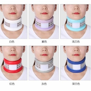 Attelle cervicale ajustable et respirante, dispositif de traction pour le cou, attelle de fixation correctrice à domicile, SML, blanc - Product Image 3