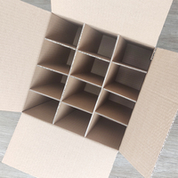 Carton ondulé personnalisé kraft emballage d'expédition brun 8X8X6 livraison boîte d'expédition avec séparateurs