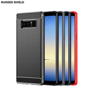 Carbon Fiber Shockproof Soft Tpu Mobiele Telefoon Cover Voor Samsung Galaxy Note 8 Case