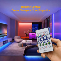SXZM RGBIC Neon Strip Kit Personnaliser IP67 Télécommande Musique Sync LED Neon Light pour Gaming Bedroom Decor App Control Cuttable