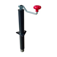 Cric carré manuel 2000 LBS en acier inoxydable antirouille, réglable en hauteur, pour remorques de camping-cars et bateaux