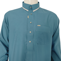 Thobe Arabe d'Affaires Haute Qualité, Thawb, Jubbah, Abaya Homme Style Saoudien, Modeste et Respirant, Couture Dubaïote