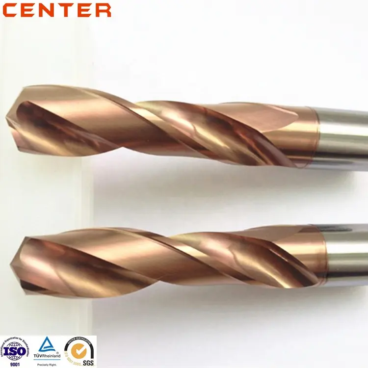 Center Solid Carbide Drill Bits For Hardened Steel with high quality