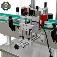 Machine d'étiquetage automatique de bouteilles rondes, haute précision, pour l'orientation des étiquettes sur les bouteilles en verre, en plastique, les canettes et les sacs