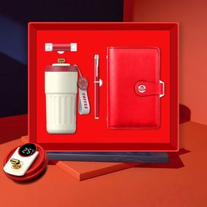 Customized Logo Handmade UV Printed Paper Deluxe 4-in-1 Coffee Cup+Pen+A5 Notebook+<b>USB</b> <b>Drive</b> Business Welcome Gift Set - Product Image 3