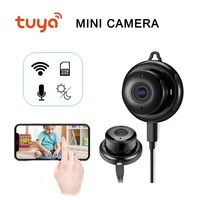 CCTV nirkabel Mini HD, kamera rumah pintar dengan Audio dua arah Wifi kartu memori pilihan penyimpanan Data CMOS Sensor pencitraan