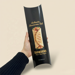 Ensemble d'emballage pour shawarma, boîte en papier, couverts, fournitures de restauration à emporter de qualité alimentaire, imprimées sur mesure, sacs recyclables pour tortillas et burritos - Product Image 2