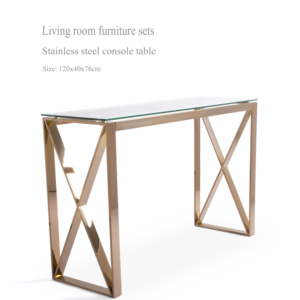 Su misura cerimonia nuziale in oro rosa a specchio console console da tavolo set salone corridoio moderno - Product Image 5