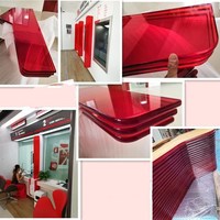 Alands Feuille acrylique teintée de couleur claire pour les feuilles de verre Plexi Custom Cutting Plastic Processing Service