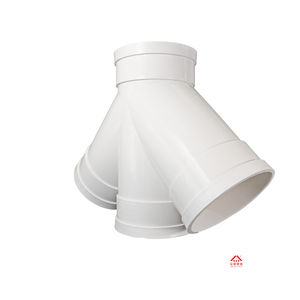 Marca Huangpin, apartamentos de lujo de alta calidad, camiseta cruzada de 45 grados, accesorios de tubería de drenaje de <span class=keywords><strong>tubo</strong></span> UPVC duraderos, estándar Flexible - Product Image 4