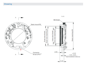 Codificador Magnético Dual de Eje Hueco de 25 mm, Ultra Delgado de 7 mm, 24 bits, Alta Precisión de 0.01 Grados para Motor de Articulación de Robot - Product Image 4
