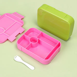 मुफ्त नमूना 1000 एमएल स्कूल लंच बॉक्स बच्चे के लिए अनुकूलित आयताकार बॉक्स भोजन बच्चे के लिए 5 डिब्बे लंच बॉक्स - Product Image 3