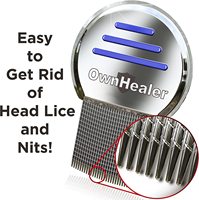 Peigne anti-poux en acier inoxydable Nit Free Terminator Peines Para Piojos Nit Remover avec dents en métal Peigne anti-poux