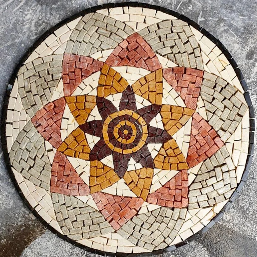 mosaico de dedo de mármol