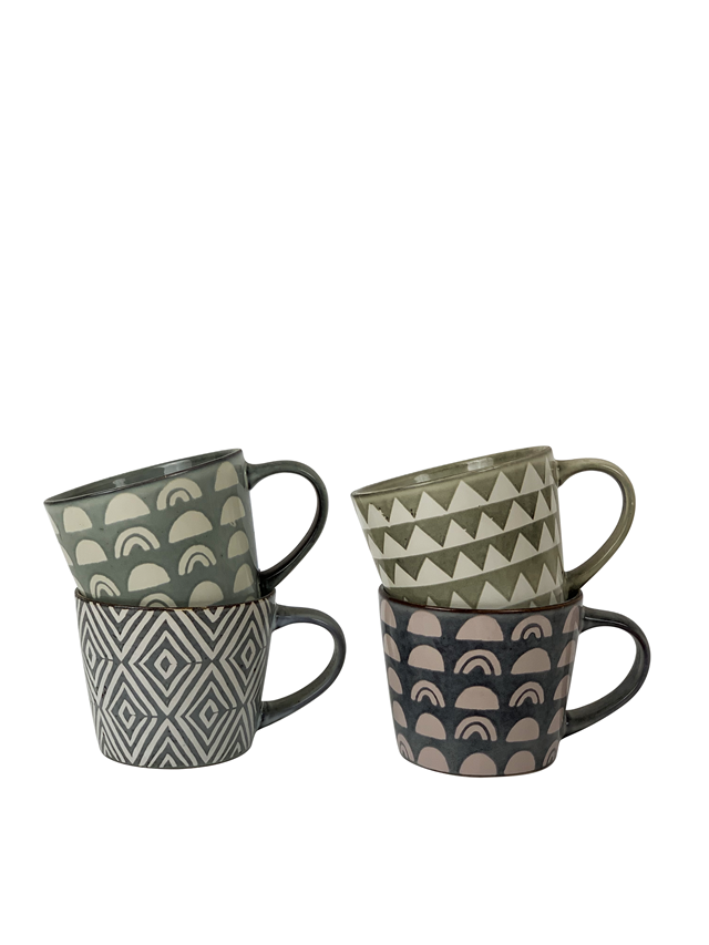 wholesale 16oz Big Reactive Glazed ceramic coffee  mug with silkscreen pattern, tea cup,  Best price custom mugs