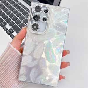 Funda de Teléfono con Electrochapado IMD de Moda para Samsung <span class=keywords><strong>S23</strong></span> S24 Ultra S25 S26 Plus, con Protector de Lente y Resistente a Impactos - Product Image 2