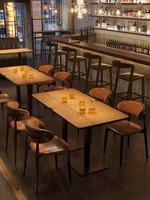 Bancs de restaurant de style rétro pour fast-food, canapé, table et chaises de café, ensemble de sièges de restaurant, chaises en cuir