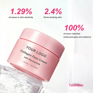 Creme Facial de Colágeno OEM com Niacinamida, Colágeno Liofilizado, Firmador, Antienvelhecimento, Hidratante Iluminador para Pele Envelhecida - Product Image 5