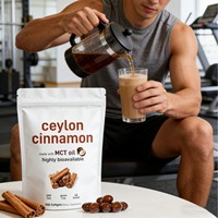 Gélules de cannelle de Ceylan avec huile MCT, 300 unités, hautement biodisponibles, sans gluten, sans OGM, marque privée OEM