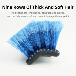 Brosse de lavage universelle 10 pouces double face pour bateau, à poils doux anti-rayures, outil de nettoyage automobile - Product Image 4
