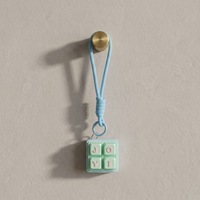 Porte-clés anti-stress mécanique imprimé en 3D, style tendance, avec personnalisation de lettres et symboles