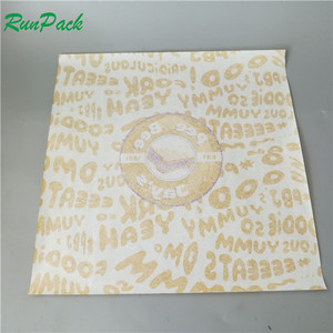 Basit logo baskı yağlı yağ geçirmez <span class=keywords><strong>burger</strong></span> sandviç ambalaj kağıdı özel gıda ambalaj kağıdı ucuz paket kutuları - Product Image 3