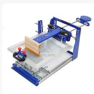 High Quality Round Bottle Screen Printing Machine, Easy to Operate, Manual Curved Surface Design, 1-color Printing