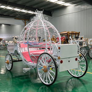 Carruaje de calabaza de princesa, coche turístico, caballo de hierro Tirado, cuatro ruedas, accesorios de película y televisión <span class=keywords><strong>para</strong></span> bodas, flotador turístico - Product Image 5