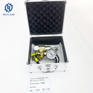 Kit de charge d'azote THBB THBB101 THBB301 THBB401 THBB801 THBB1400 avec tête plate à tête cruciforme pour marteau hydraulique - Product Image 2