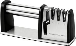 Aiguiseur de couteaux en acier inoxydable, outil d'affûtage manuel pour couteaux de cuisine - Product Image 2