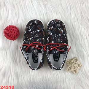 OEM scarpe di tela di dimensioni personalizzate per i bambini USA vendita calda nero bianco mucca stampa <span class=keywords><strong>Sneakers</strong></span> Casual stile retrò all'ingrosso ordine all'ingrosso - Product Image 3