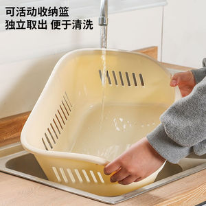 Kitchen <b>Storage</b> Rack 4 Layers With Wheels For <b>Vegetable</b> Fruit Condiment Organizing Cart - Product Image 4