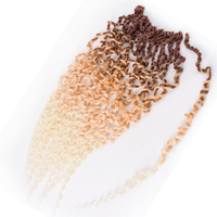 Rebecca di Torsione di Modo Ombre 24 pollici Pre Loop Dread Blocco Dei Capelli Dea Terrore Serrature Crochet Estensioni Dreadlocks Faux Locs