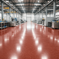 Revêtement de sol en résine époxy de couleur personnalisée, finition marbre sable de quartz coloré, imperméable, antidérapant, peinture décorative