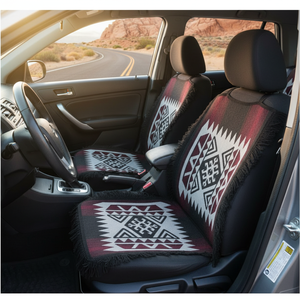 Ensemble de tapis de siège de voiture Kilim en laine et soie Housse lavable fabriquée à la machine pour voitures - Product Image 3