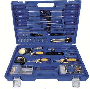 WEIDA – Kit d'outils d'électricien <span class=keywords><strong>en</strong></span> acier inoxydable 68 pièces, mallette rigide, garantie OEM 3 ans, pour appareils électroniques – Vente directe usine - Product Image 2