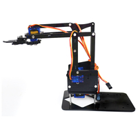 Acrylique 4 DOF Bras Mécanique Robot Manipulateur Griffe Kit DIY Kit Éducatif pour R3 Maker Débutants