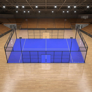 Pista de Pádel Panorámica Totalmente Cerrada con Certificación FIP, Vidrio Templado, Tamaño Personalizado, Recubrimiento en Polvo para Clubes Deportivos Comerciales - Product Image 1