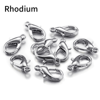 1000 pièces Fermoirs mousquetons en alliage de zinc 12 mm x 6 mm pour bracelets, colliers, crochets de bricolage, fermetures de chaînes, composants de fabrication de bijoux, vente en gros