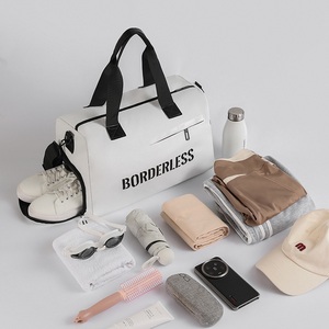 Personnalisable Hommes Voyage Mini Gym <span class=keywords><strong>Sac</strong></span> Fitness <span class=keywords><strong>Sac</strong></span> À Main Yoga Exercice <span class=keywords><strong>Sac</strong></span> avec Chaussures Compartiment Mignon Petit Blanc Gym <span class=keywords><strong>Sac</strong></span> pour Femmes - Product Image 3