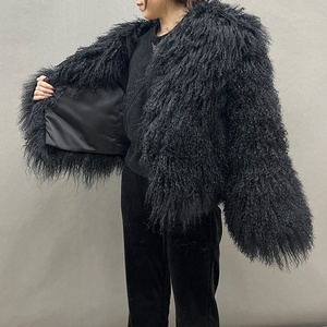 卸売 冬用 暖かいラムファー ジャケット 本物のモンゴル産ファー コート レディース - Product Image 2